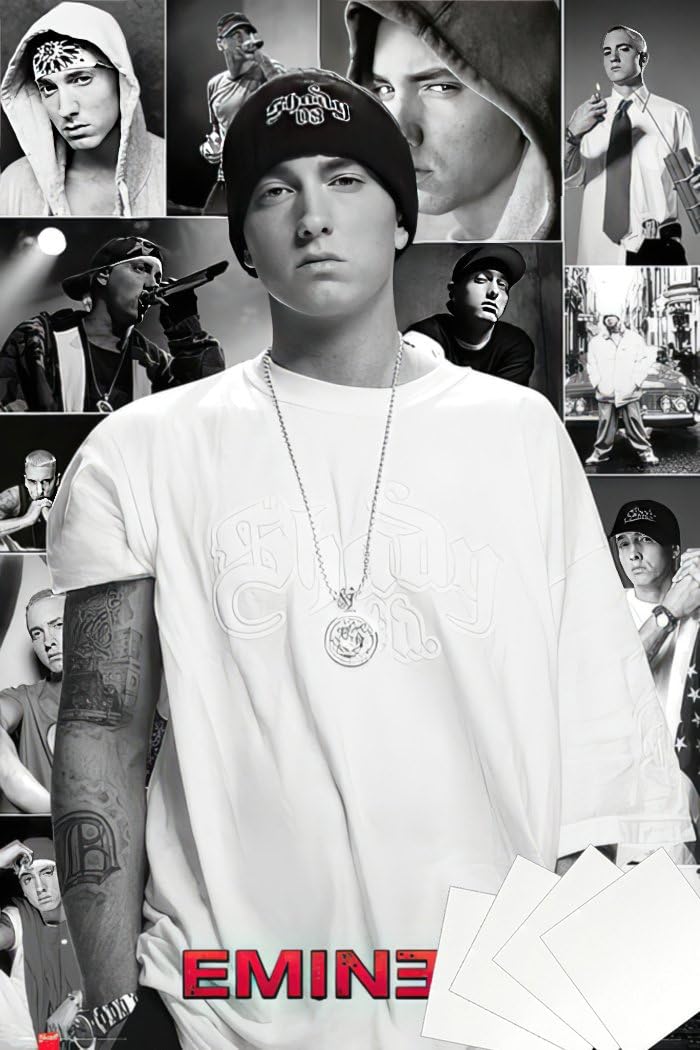 Amazon.com: Bundle - 2 Items - Eminem Collage Poster - 91.5 x